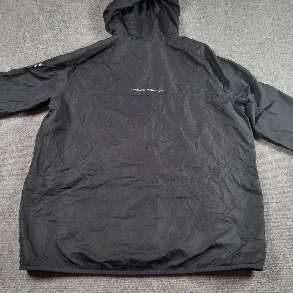 AT&T Pebble Beach Pro-Am Jacket Mens Large Under Armour Black Golf Windbreaker